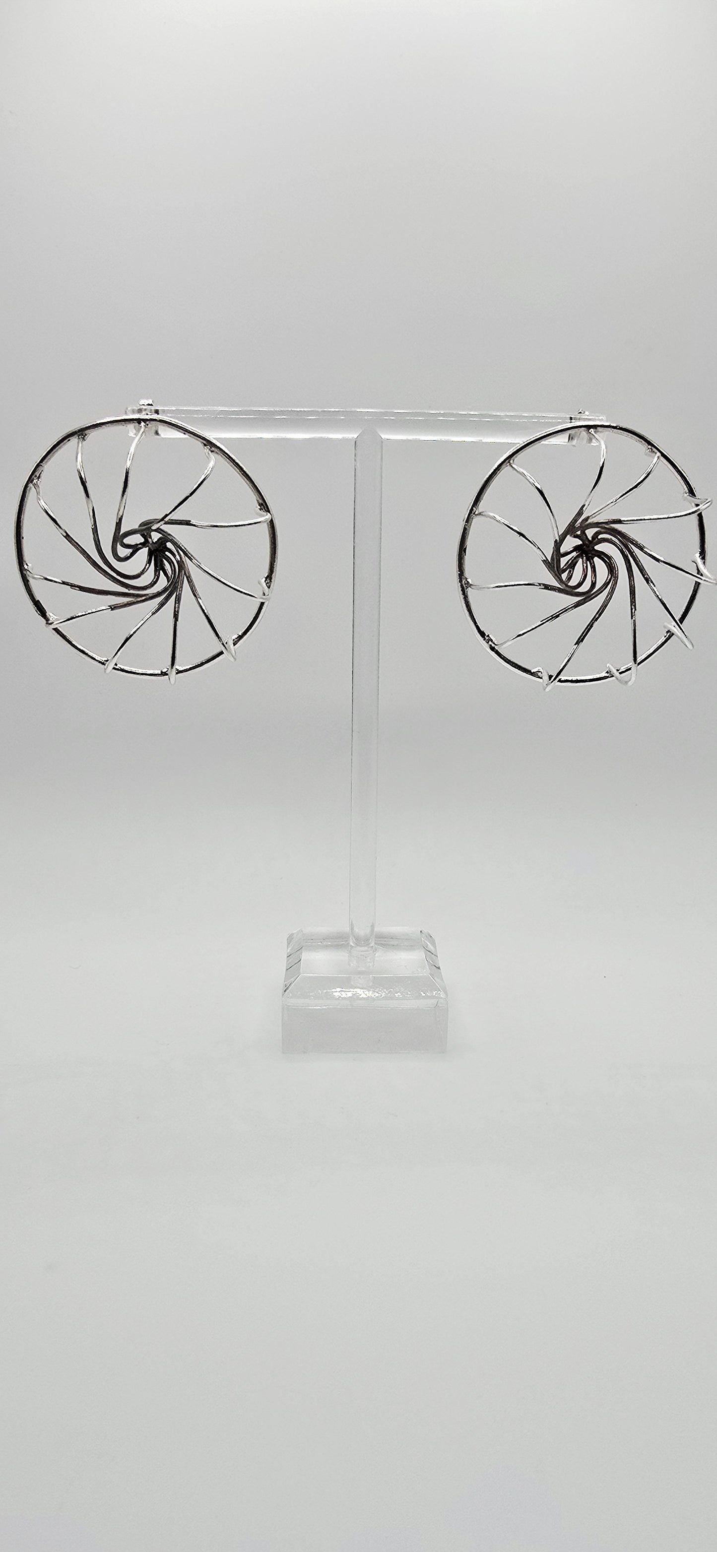 Vortex Earrings in Sterling Silver