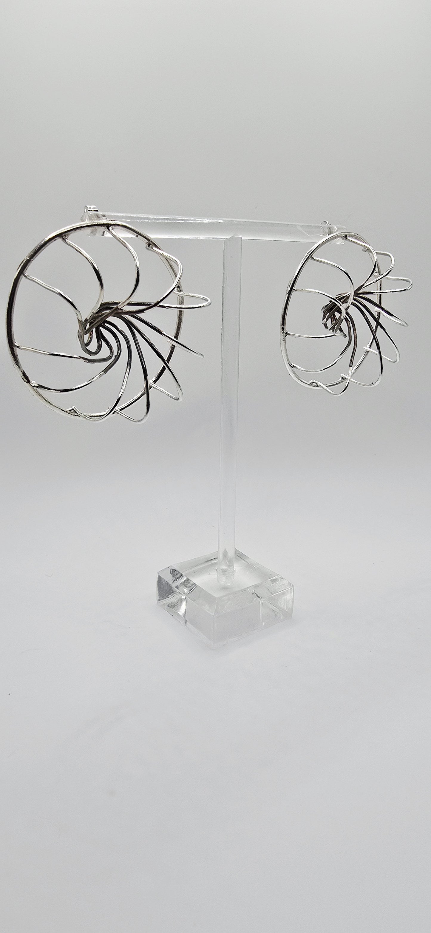 Vortex Earrings in Sterling Silver