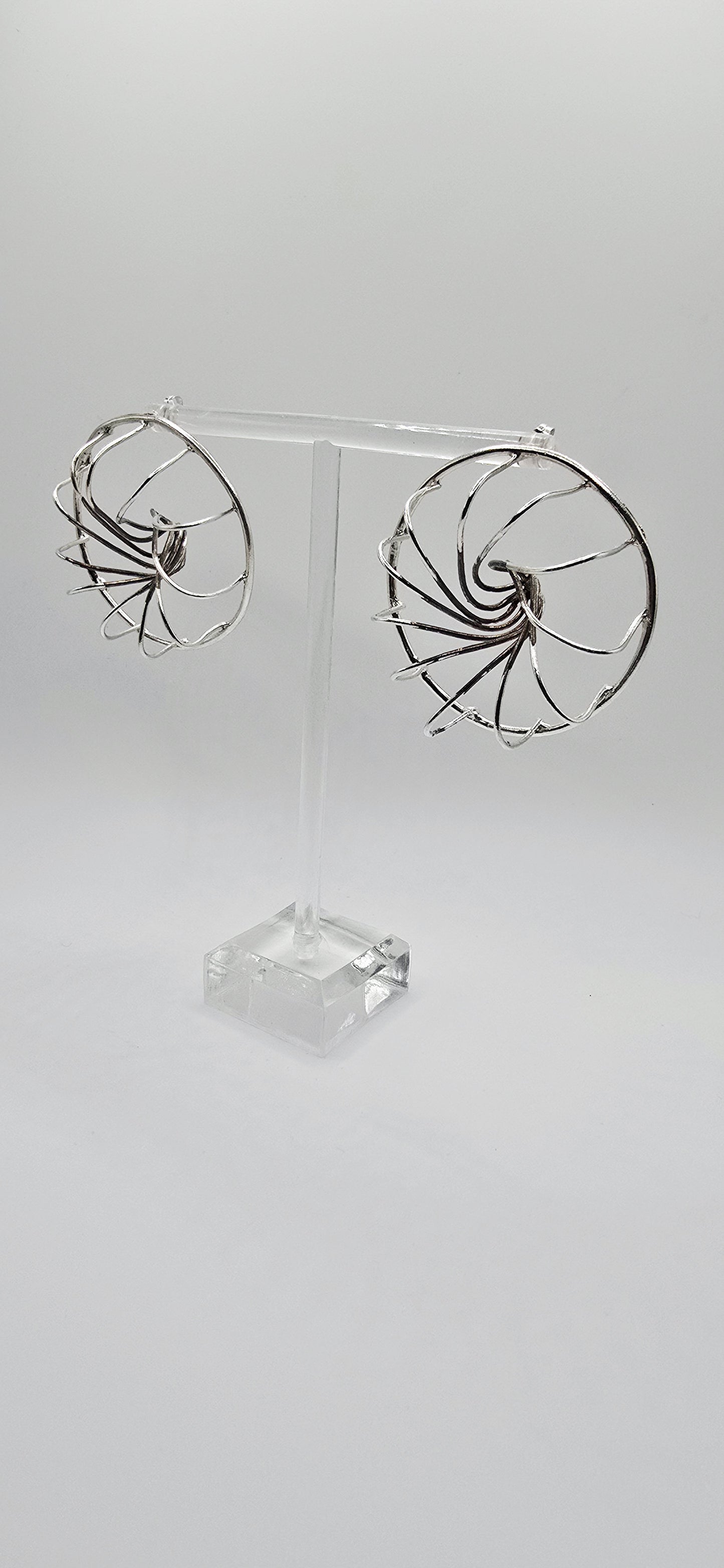 Vortex Earrings in Sterling Silver