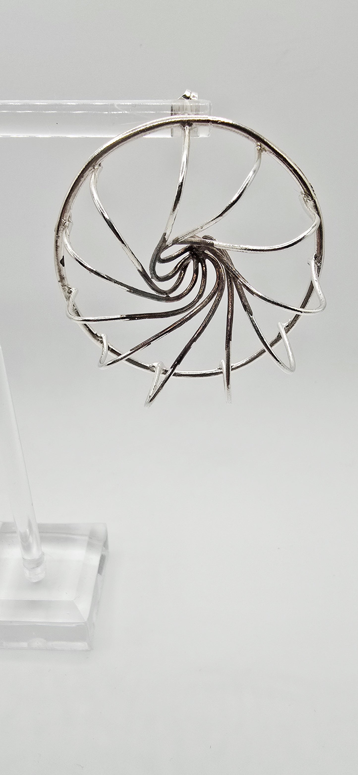 Vortex Earrings in Sterling Silver