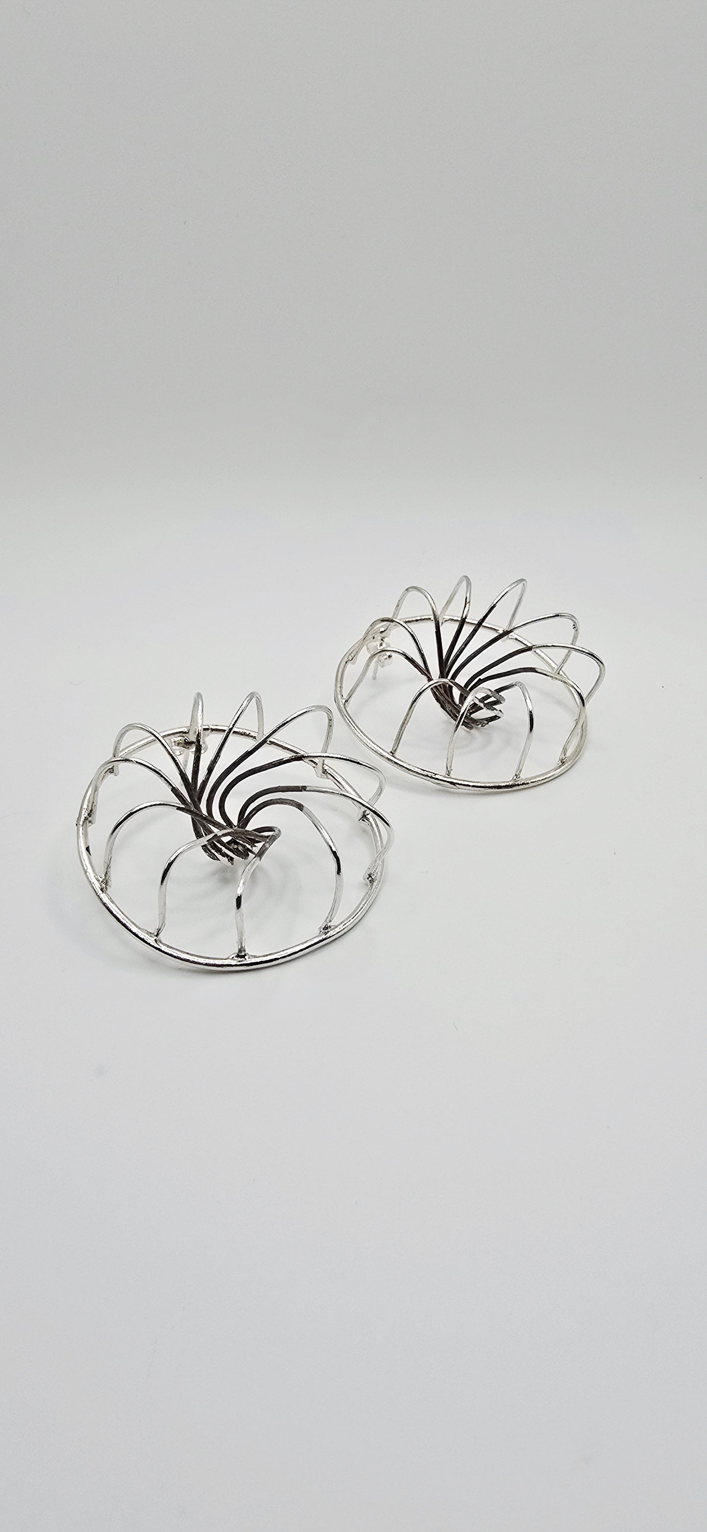 Vortex Earrings in Sterling Silver
