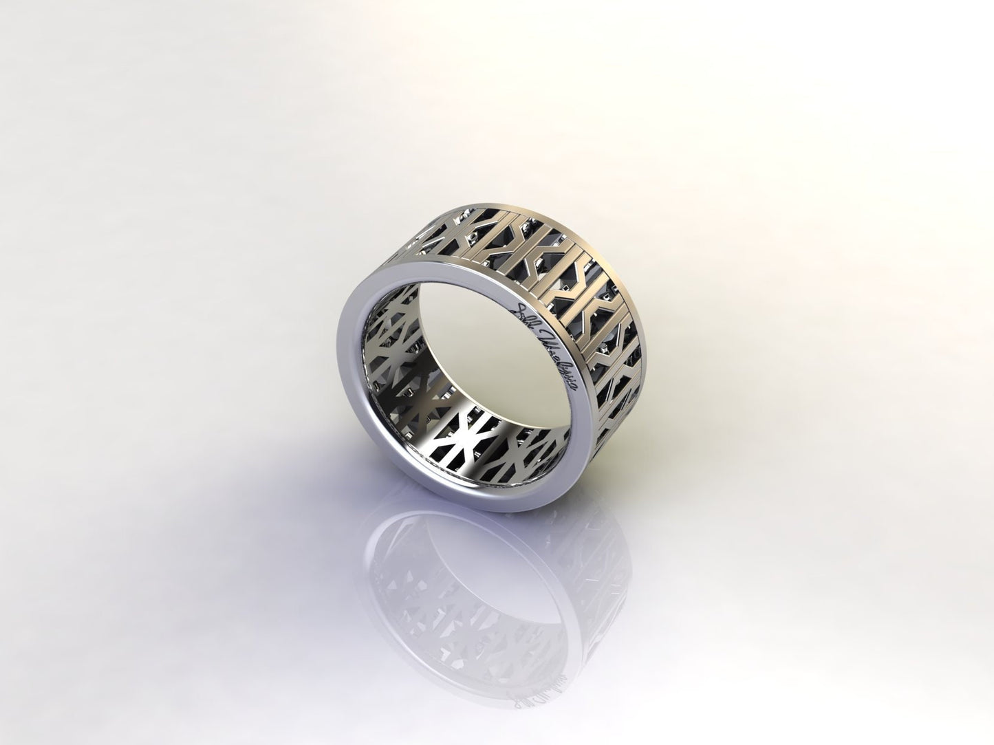 New York City Subway Grate Ring in Sterling Silver