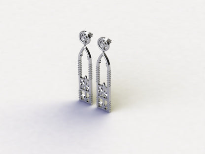 Ironwork Fence Earrings in Sterling Silver