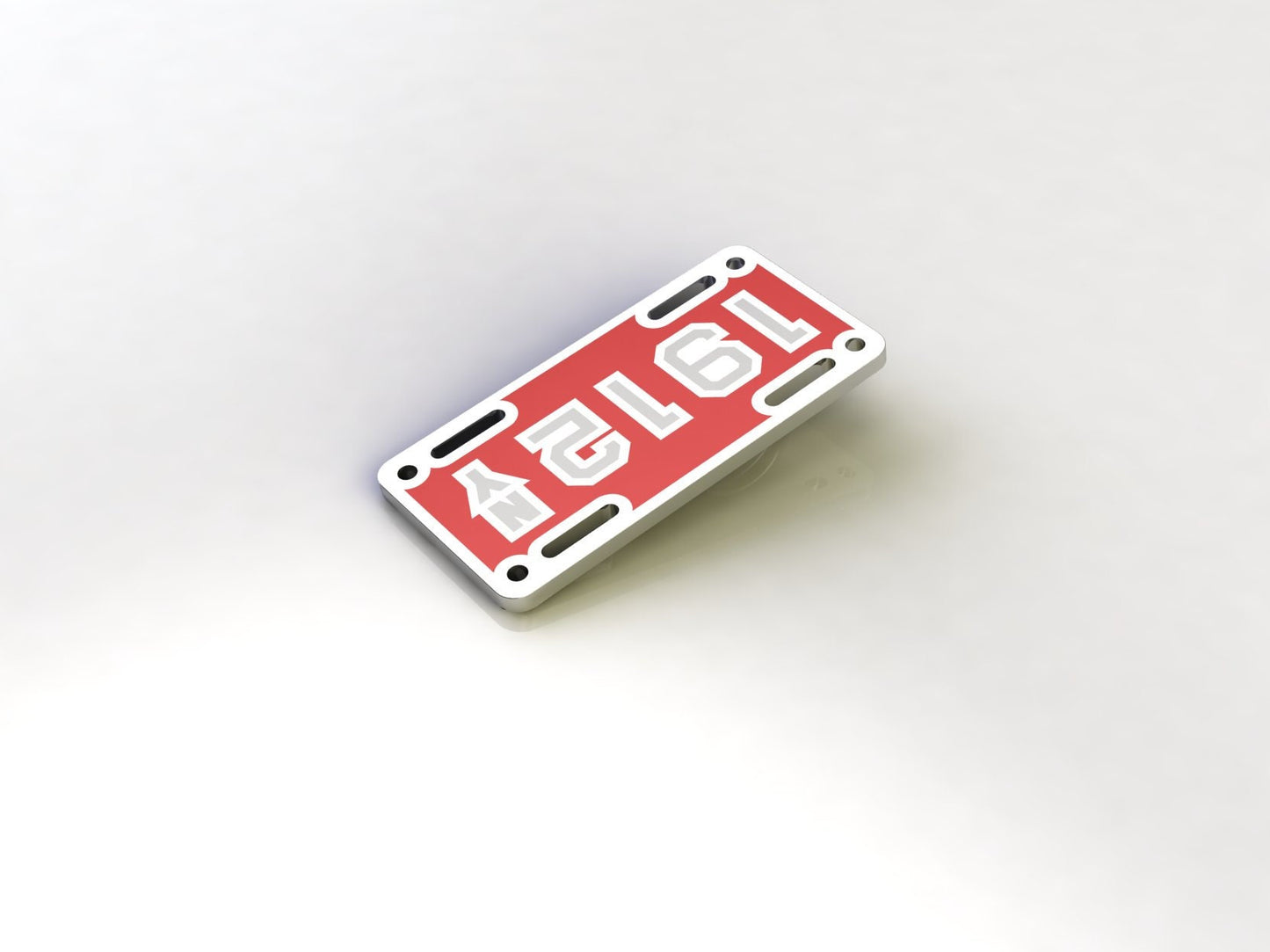 NY 1912 Rare License Plate Pendant in Sterling Silver