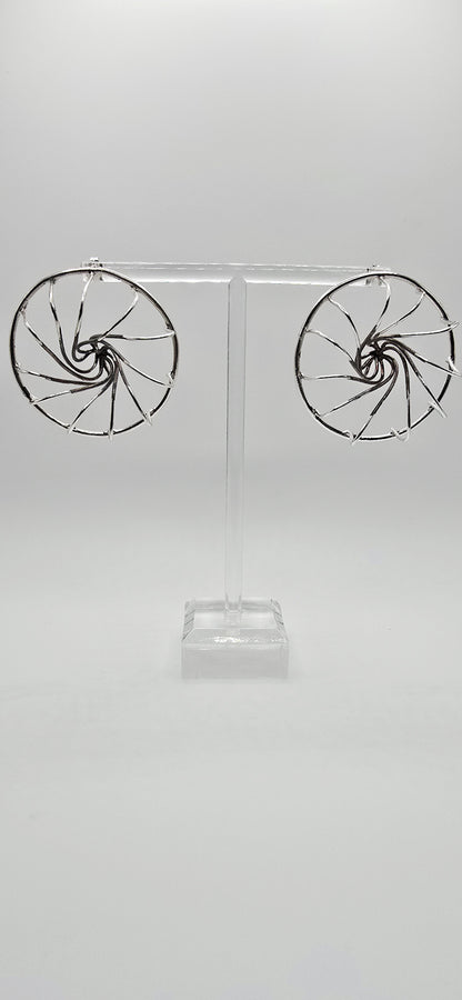 Vortex Earrings in Sterling Silver