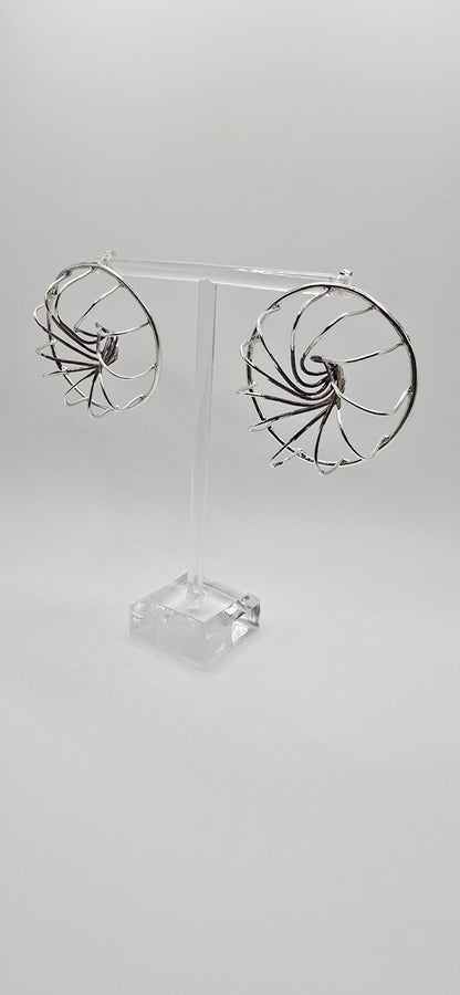 Vortex Earrings in Sterling Silver