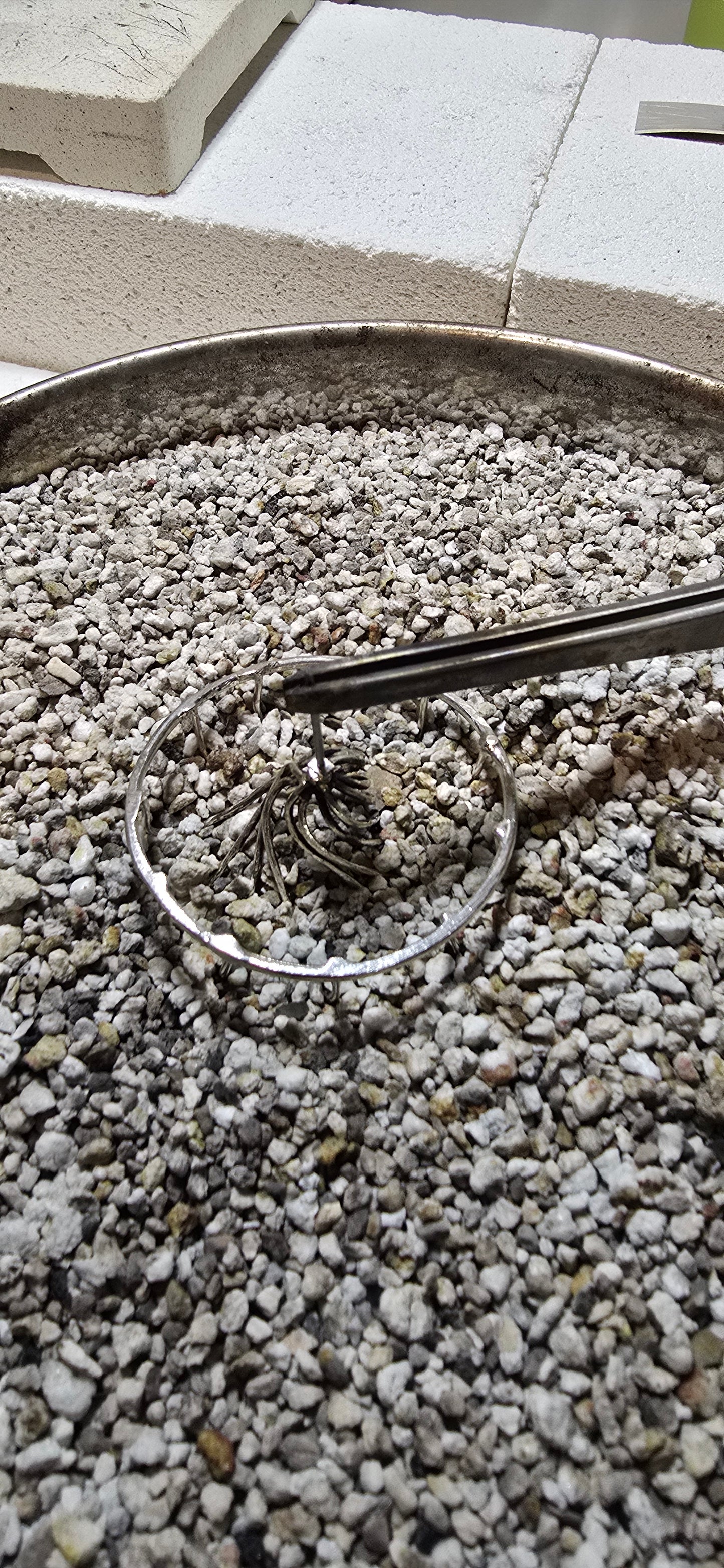 Vortex Wire Sculptural Brooch in Sterling Silver