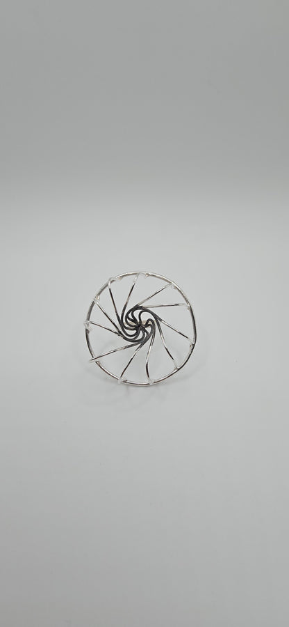 Vortex Wire Sculptural Ring in Sterling Silver