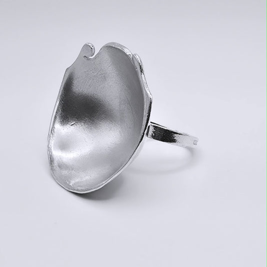 Antique 1905 Spoon Ring in Sterling