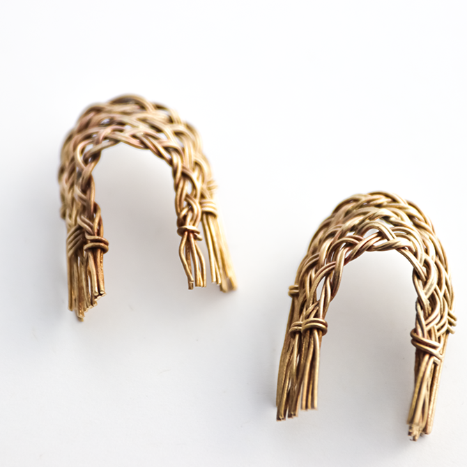 Arch Braided Earrings