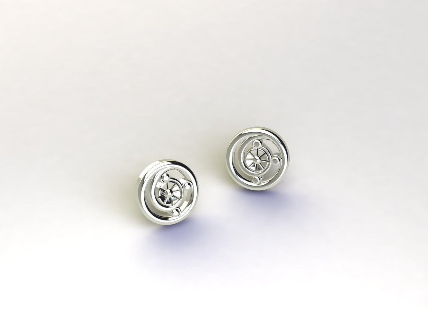 New York City Floral Earrings in Sterling Silver