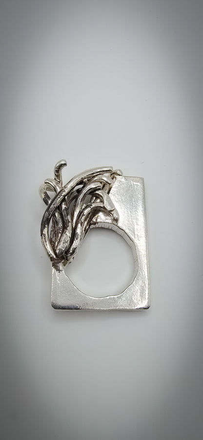 Squiggle Ring in Sterling Silver