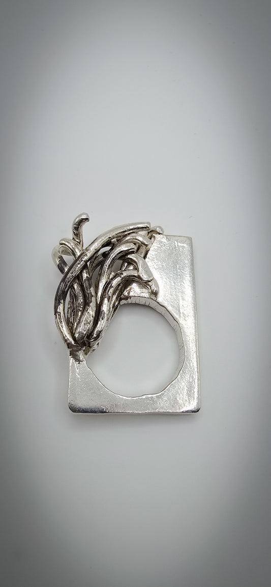 Squiggle Ring in Sterling Silver