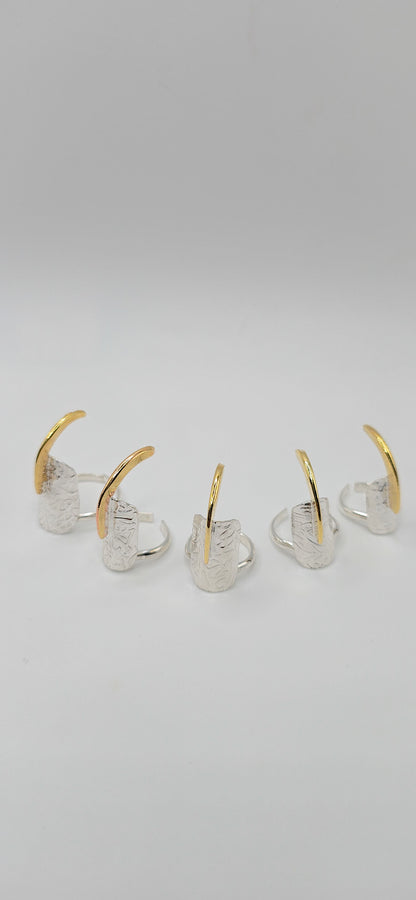 Claw Nail Ring in Sterling Silver