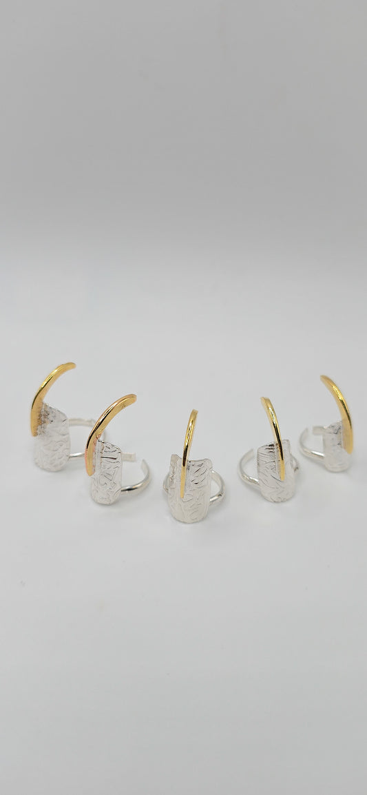 Claw Nail Ring in Sterling Silver