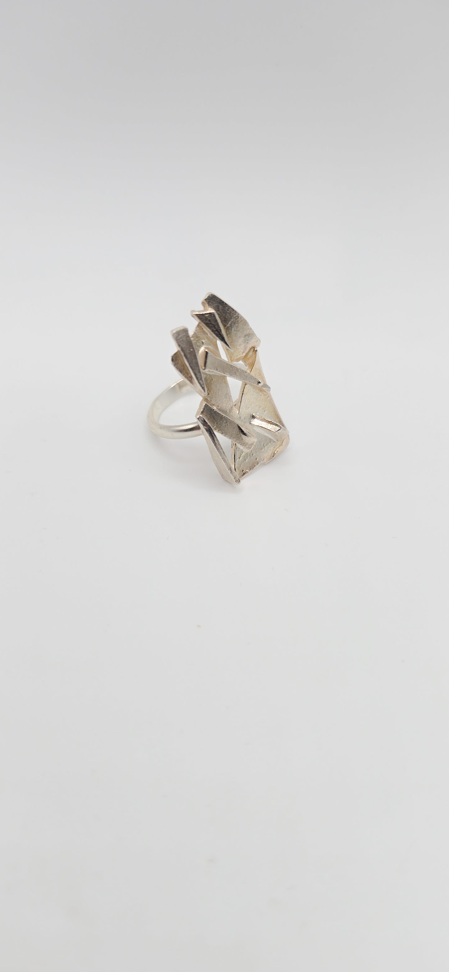 Shattered Ring in Sterling Silver