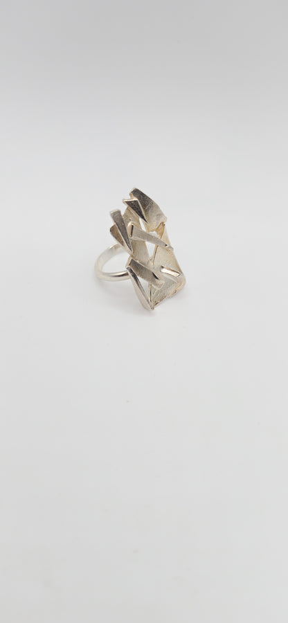 Shattered Ring in Sterling Silver
