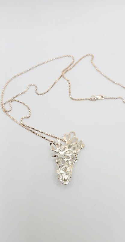 Abstract Necklace in Sterling Silver