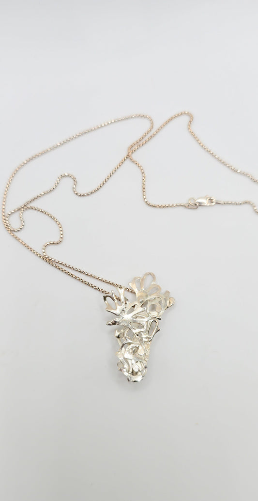 Abstract Necklace in Sterling Silver