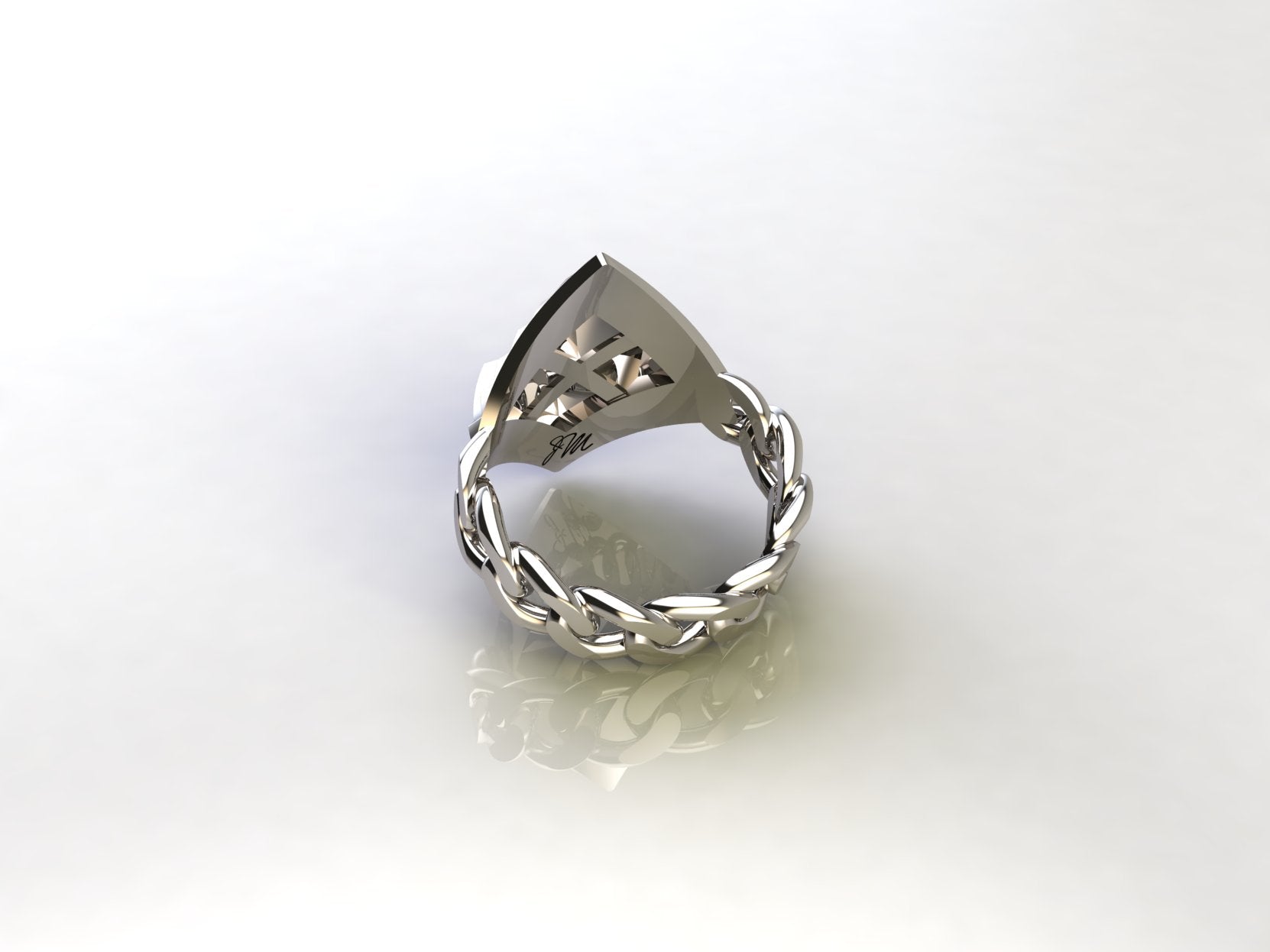 Details in the chain 6mm band