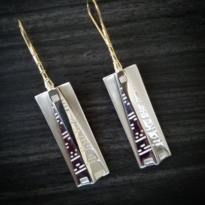NYC Freedom Tower Earrings, 69.85mm