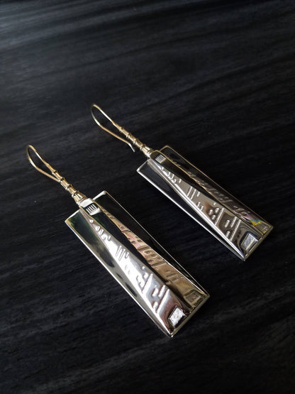 NYC Freedom Tower Earrings, 69.85mm