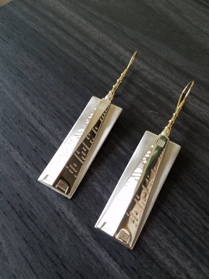 NYC Freedom Tower Earrings, 69.85mm