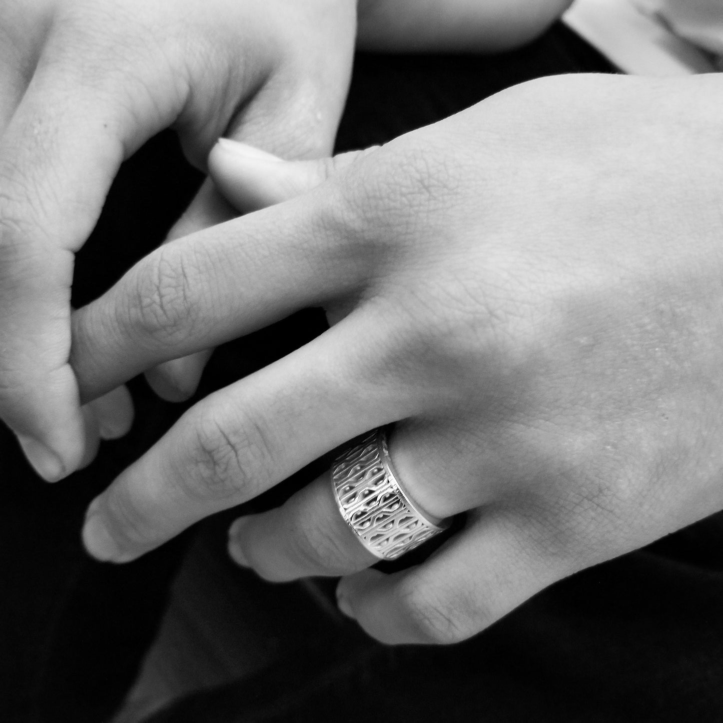 New York City Subway Grate Adjustable Ring in Sterling Silver