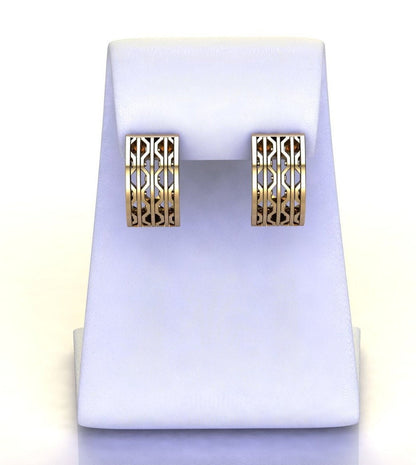 Marilyn Monroe 24k Gold Subway Grate Earrings