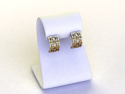 Marilyn Monroe 24k Gold Subway Grate Earrings
