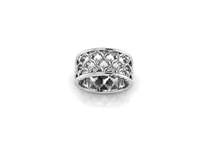 La Fleur Window Grate Ring, 9.75mm with Stones