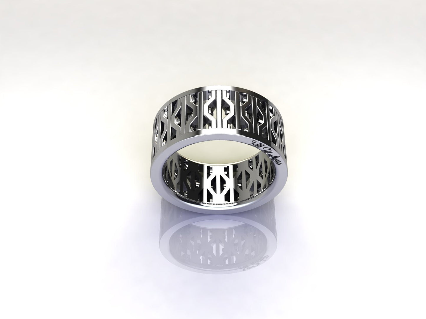 New York City Subway Grate Ring in Sterling Silver
