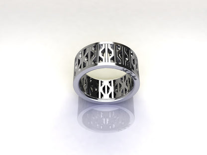 New York City Subway Grate Ring in Sterling Silver