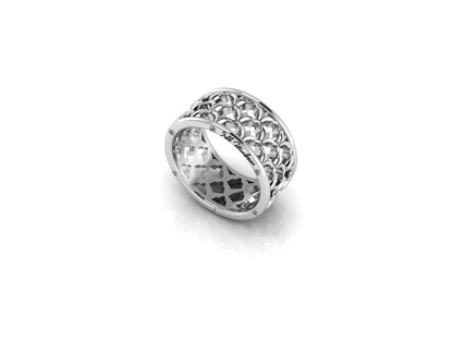 La Fleur Window Grate Ring, 9.75mm with Stones