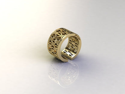 Marilyn Monroe 24k Gold Subway Grate Adjustable Ring