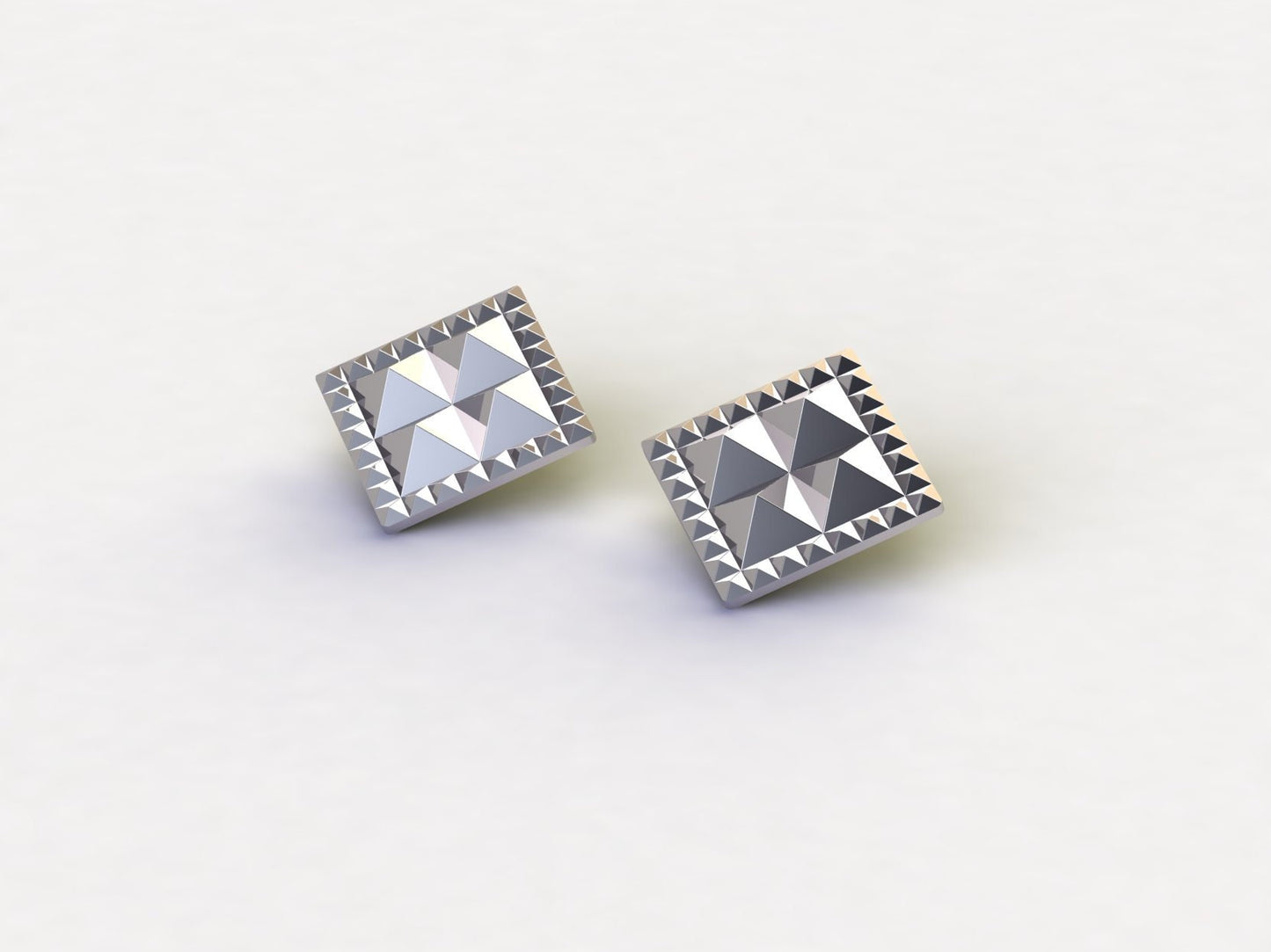 Studded Earrings in Sterling Silver
